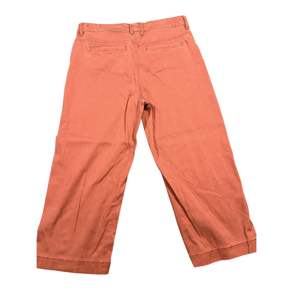 Liverpool Women's Wide Leg Crop Terra Rouge Lyocell Cotton Pants Size 12/31 - Picture 2 of 7